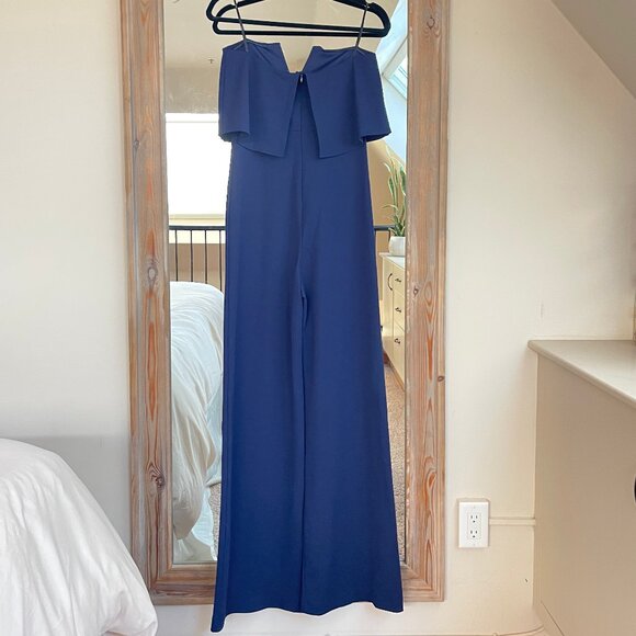 Power of Love Navy Blue Strapless Jumpsuit - Picture 8 of 8